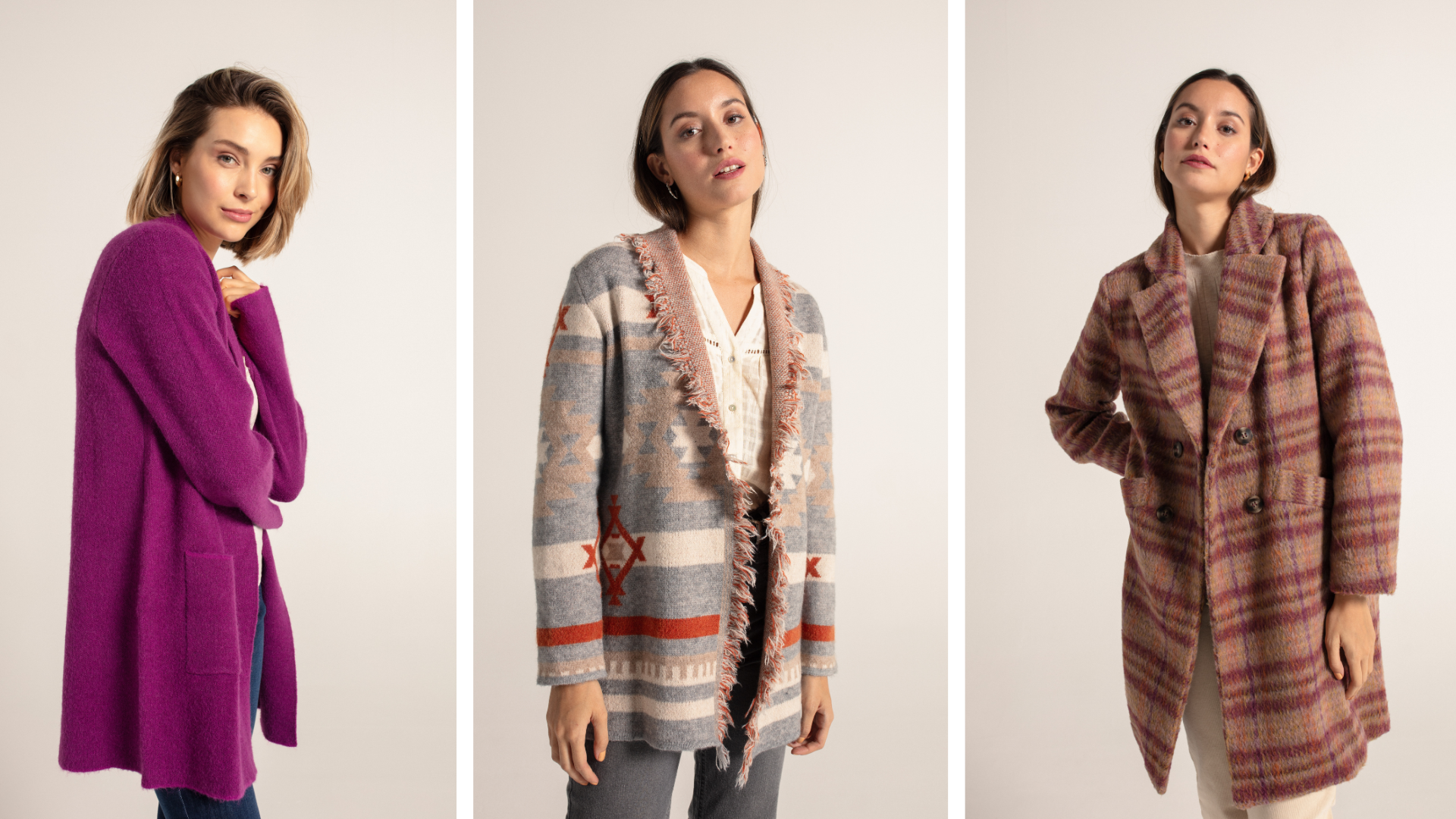 la chaqueta larga de punto para las frioleras